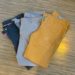 BONOBOS Chinos Dress Pants Khaki, Grey, Navy 33/32